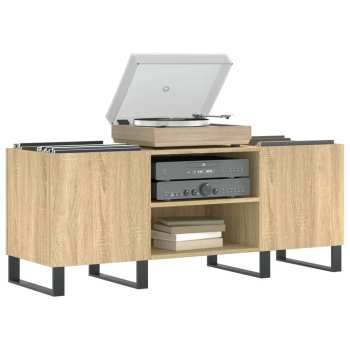 Technique audio Goka Skříňka s přihrádkami na LP desky a audiotechniku - železné nohy Dub sodoma (831687)