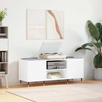 Technique audio Goka Skříňka s přihrádkami na LP desky a audiotechniku - pozlacené nohy Bílá (831668)