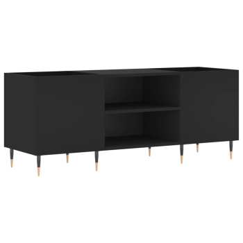 Technique audio Goka Skříňka s přihrádkami na LP desky a audiotechniku - pozlacené nohy Černá (831669)