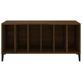 Technique audio Goka Skříňka s přihrádkami na LP desky - kovové nohy Hnědý dub (831988)