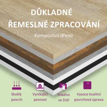 Technique audio Goka Úložný dvojbox na LP desky Bílý (800117)
