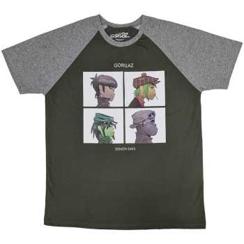 Marchandises Gorillaz: Gorillaz Unisex Raglan T-shirt: Demon Days (small) S