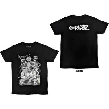 Marchandises Gorillaz: Gorillaz Unisex T-shirt: George Spray (back Print) (small) S