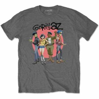 Merch Gorillaz: T-shirt Group Circle Rise 