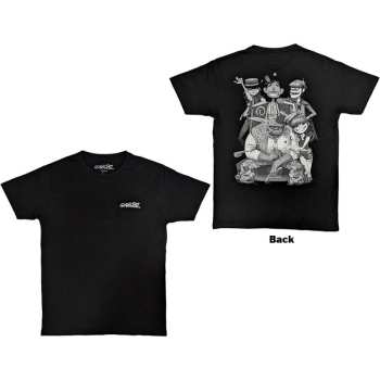 Marchandises Gorillaz: Gorillaz Unisex T-shirt: Pocket Spray - George Group (back Print) (small) S