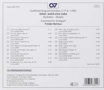 CD Kammerchor Stuttgart: Sehet, Welch Eine Liebe (Motetten)