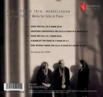 CD Felix Mendelssohn-Bartholdy: The Piano Trios; Works For Cello & Piano