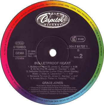 LP Grace Jones: Bulletproof Heart