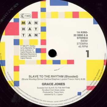 LP Grace Jones: Slave To The Rhythm (Blooded) / Jones The Rhythm