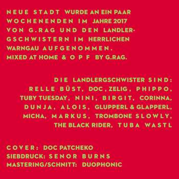 LP G.Rag + Die Landlergschwister: Neue Stadt