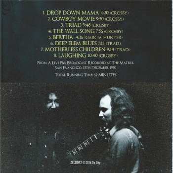 CD The Grateful Dead: David & The Dorks - 1970 Matrix Broadcast