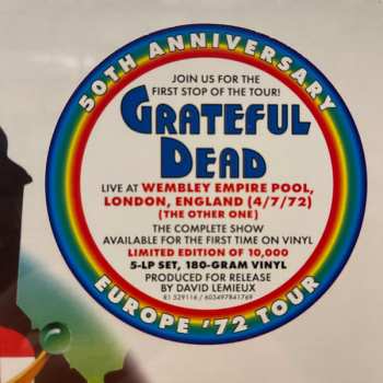 5LP/Coffret The Grateful Dead: Wembley Empire Pool, London, England 4/7/72 LTD