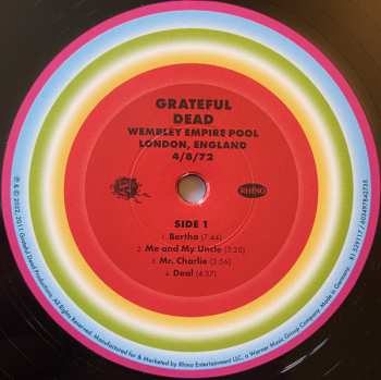 5LP/Coffret The Grateful Dead: Wembley Empire Pool, London, England 4/8/72 LTD