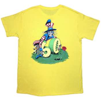 Marchandises Grateful Dead: Grateful Dead Unisex T-shirt: Rose Pose Yellow (back Print) (medium) M