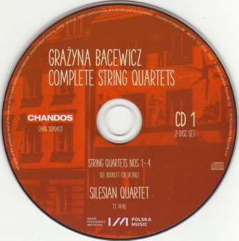 2CD Grażyna Bacewicz: Complete String Quartets