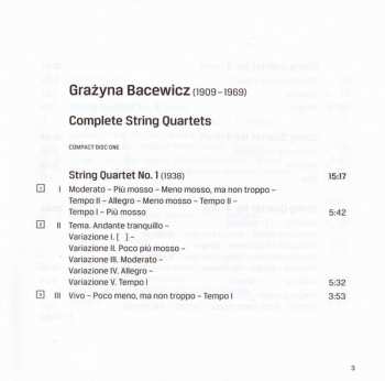 2CD Grażyna Bacewicz: Complete String Quartets