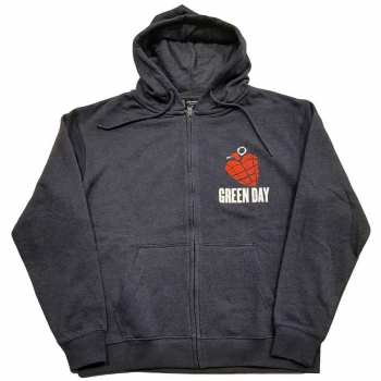 Marchandises Green Day: Green Day Unisex Zipped Hoodie: American Idiot (back Print) (small) S