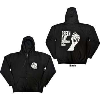 Marchandises Green Day: Green Day Unisex Zipped Hoodie: American Idiot The Musical (back Print) (small) S