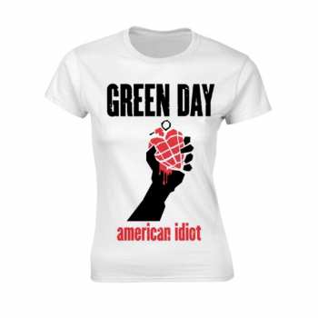 Merch Green Day: T-shirt Femmes American Idiot Heart (white)