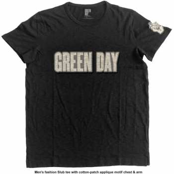Marchandises Green Day: Vyšívané Tričko Logo Green Day & Grenade  L