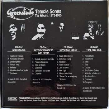 4CD/Coffret Greenslade: Temple Songs (The Albums 1973-1975)