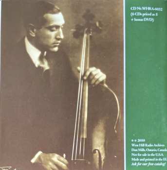 6CD/DVD/Coffret Gregor Piatigorsky: The Art Of  (Rare 78s Unissued Studio Recordings, Public Performances And Broadcasts)
