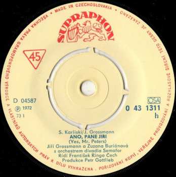 SP Zuzana Burianová: Ano, Pane Jiří / Tom