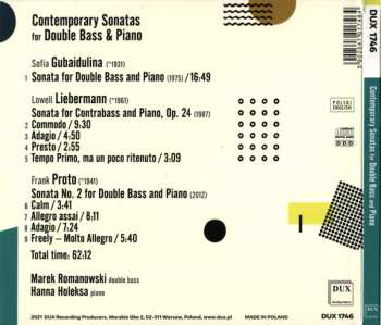 CD Sofia Gubaidulina: Contemporary Sonatas For Double Bass & Piano