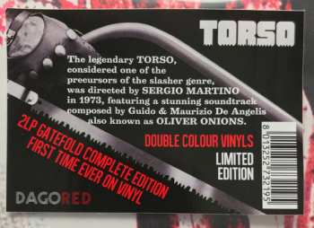 2LP Guido And Maurizio De Angelis: Torso (I Corpi Presentano Tracce Di Violenza Carnale) CLR | LTD
