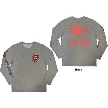Marchandises Guns N' Roses: Guns N' Roses Unisex Long Sleeve T-shirt: Splatter Seal (back & Sleeve Print) (small) S