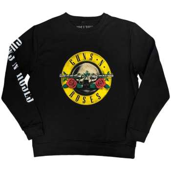 Marchandises Guns N' Roses: Guns N' Roses Unisex Sweatshirt: Classic Logo (sleeve Print) (x-small) XS