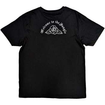 Marchandises Guns N' Roses: Guns N' Roses Unisex T-shirt: Classic Bullet Mono (back Print) (small) S