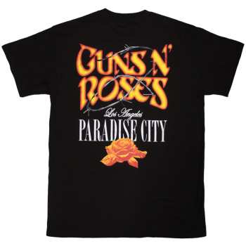 Marchandises Guns N' Roses: Guns N' Roses Unisex T-shirt: Paradise City (black) (back Print) (small) S