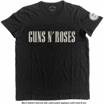 Merch Guns N' Roses: Brodé T-shirt Logo Guns N' Roses & Bullet Circle 