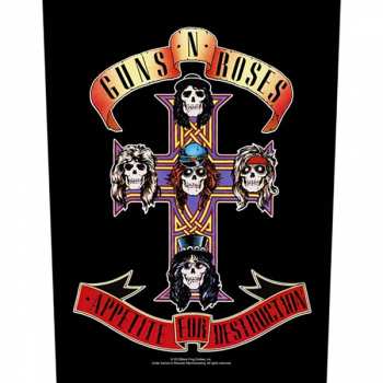 Merch Guns N' Roses: Décoration arrière Appetite For Destruction 
