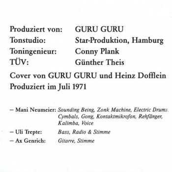 CD Guru Guru: Hinten