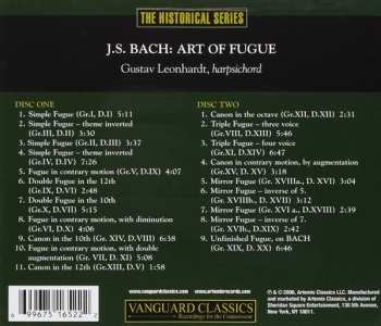 2CD Johann Sebastian Bach: Art Of Fugue