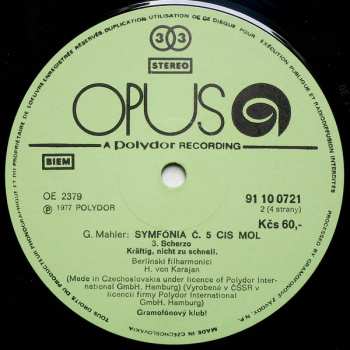 2LP Berliner Philharmoniker: 5. Symphonie / Kindertotenlieder (2xLP)
