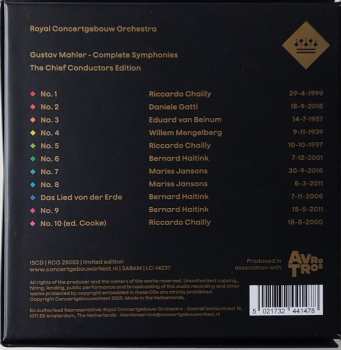 15CD Gustav Mahler: Complete Symphonies - The Chief Conductors Edition LTD