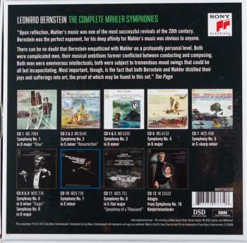 12CD/Coffret Leonard Bernstein: The Complete Mahler Symphonies