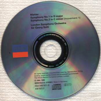 2CD The London Symphony Orchestra: Symphonies N° 1 & 2
