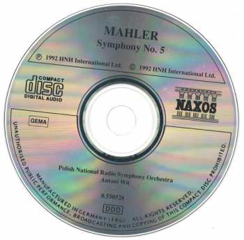 CD Gustav Mahler: Symphony No. 5