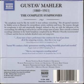 15CD/Coffret Gustav Mahler: The Complete Symphonies