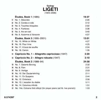CD György Ligeti: Études • Capriccios
