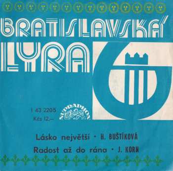 Album Jiří Korn: Lásko Největší / Radost Až Do Rána