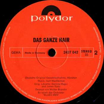 2LP/Coffret "Haare" Ensemble: Das Ganze Hair