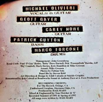 CD Hailmary: Disturbing The Peace