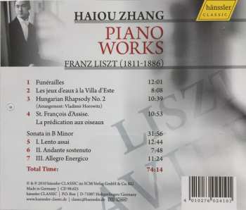 CD Haiou Zhang: Liszt - Piano Works