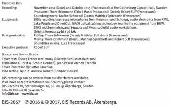 SACD Göteborgs Symfoniker: Håkan Hardenberger Plays Dean & Francesconi