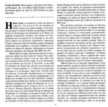 CD Håkan Sund: Magic Of The Moment - Ögonblickets Magi